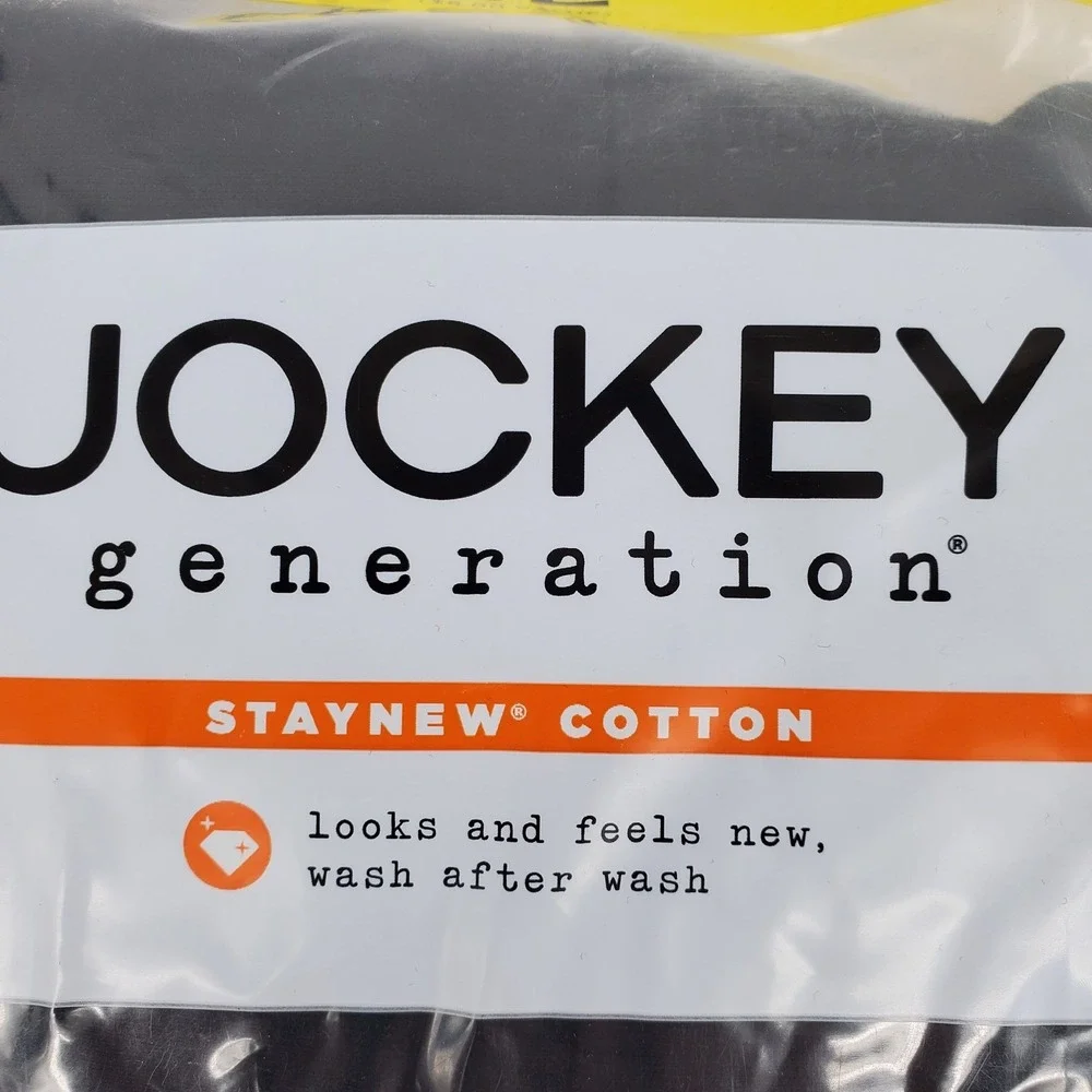 Jockey Generation Mens Small Black V Neck T-Shirts 4‎ Pack StayNew Cotton 006993